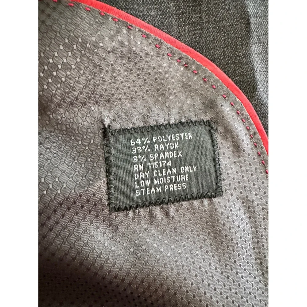 Bocaccio Uomo Mens 3 Piece Suit Charcoal Gray‎ Vest Jacket Pants 40S / 34 W new